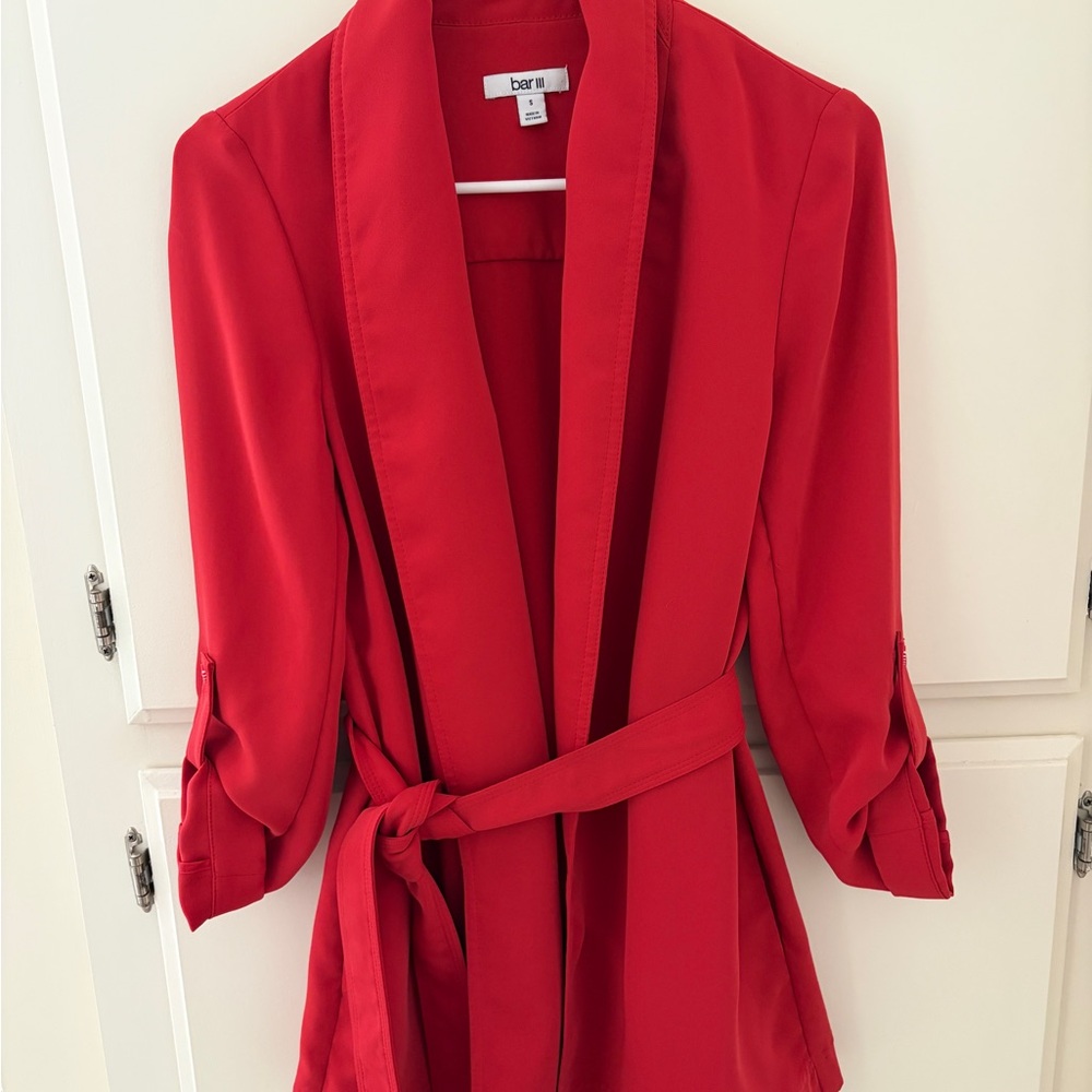 Red Blazer with Belt